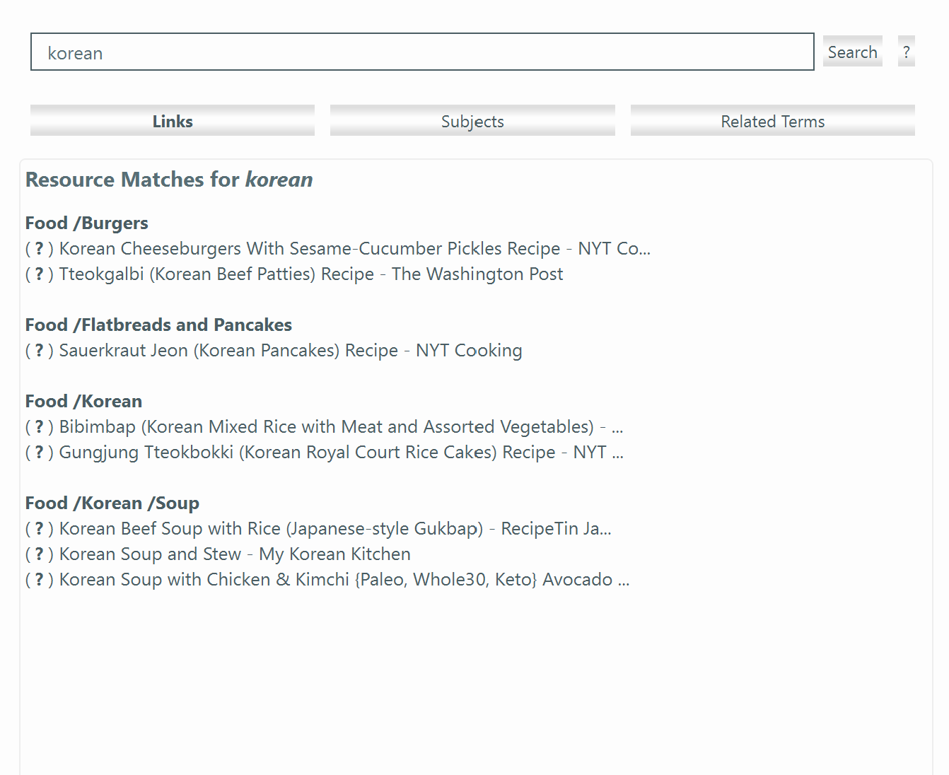 "Korea" Search