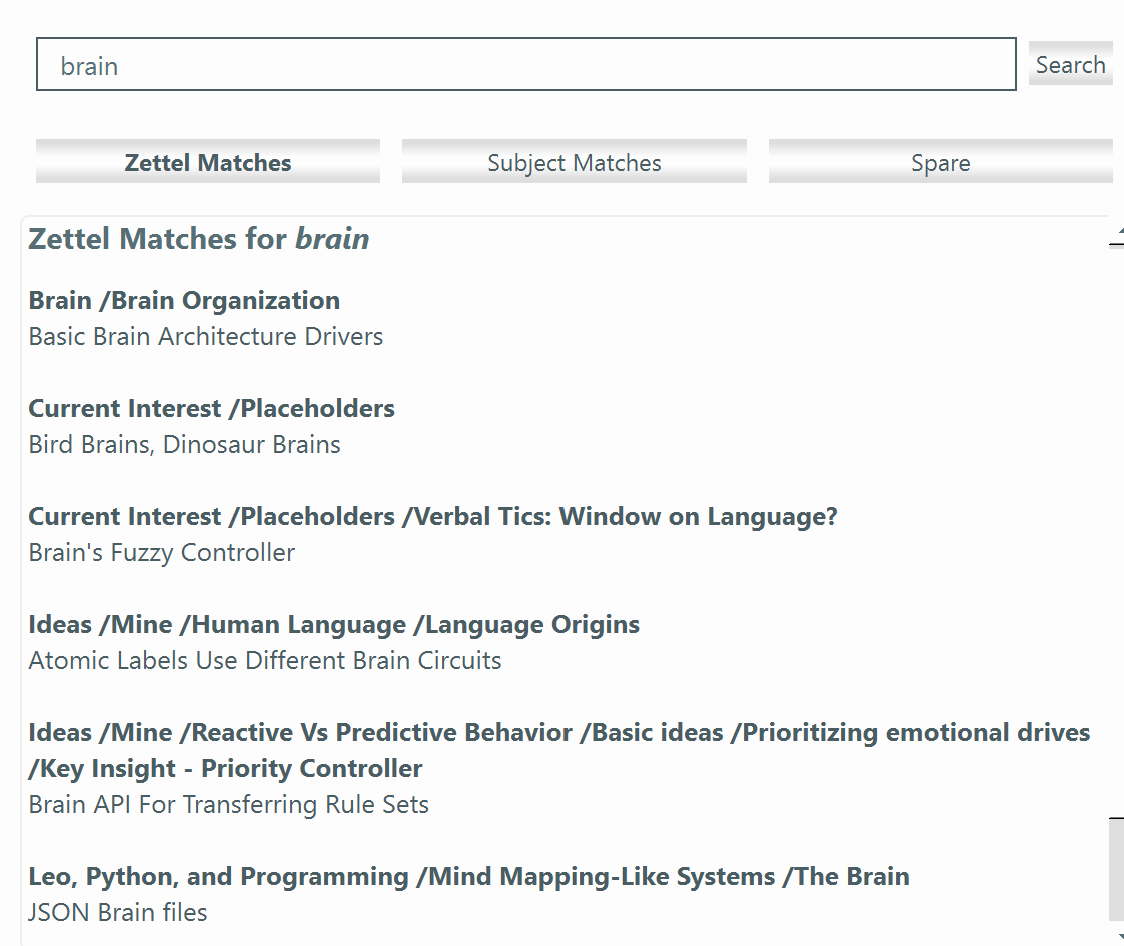 Search Panel Results for "Brain"