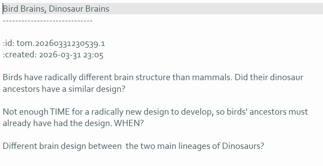 Z-card Image for "Bird Brains, Dinosaur Brains"